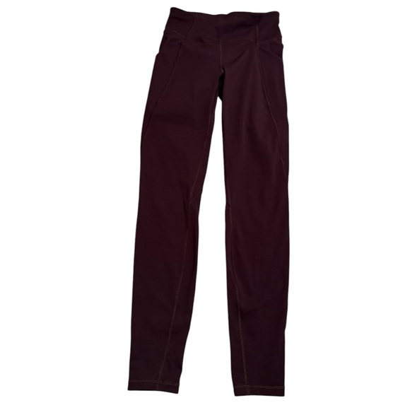 Lululemon Time To Sweat High Rise 28” Plum Shadow Leggings - Picture 4 of 7